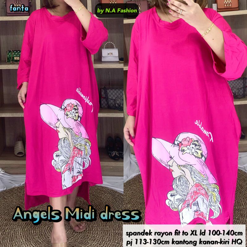 DRESS/MIDI DRESS/MIDI DRESS MURAH/MIDI DRESS BESTSELLER/MIDI DRESS/ANGELS MIDI DRESS