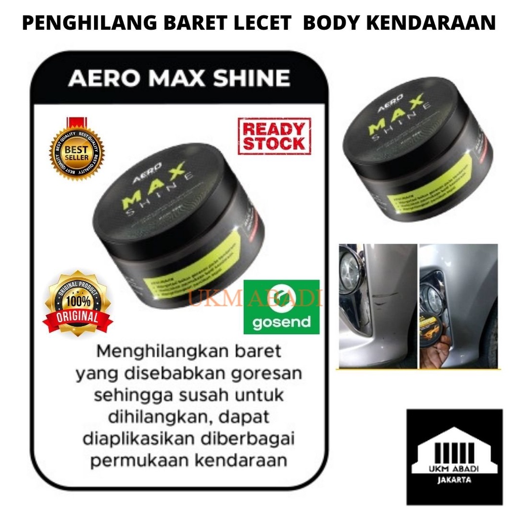 Aero Max Shine Penghilang Baret Lecet Body Kendaraan Helm Magic Remove