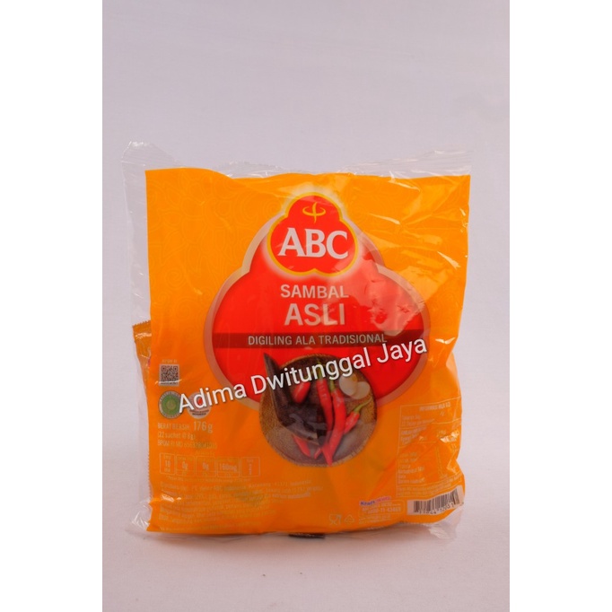 ABC Saus Sambal Asli Sachet 22's x 8gr