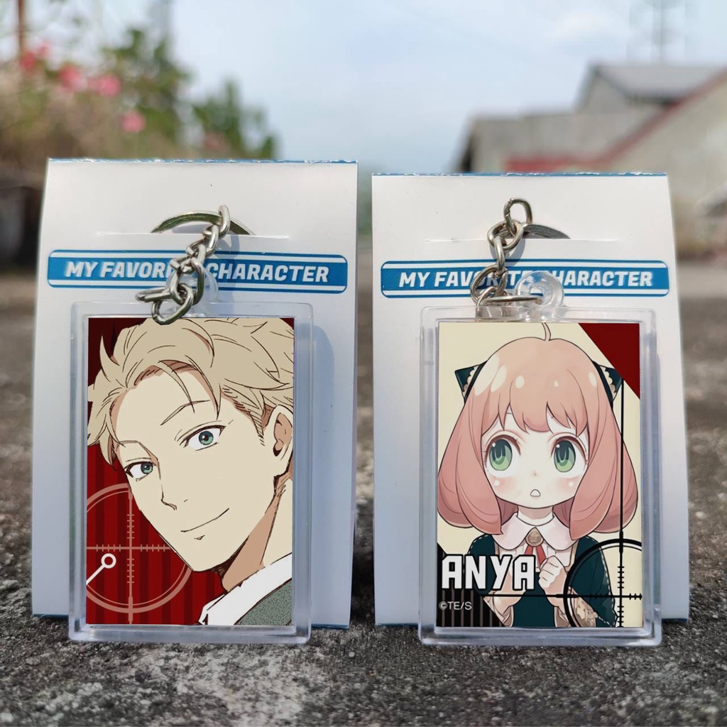 KEYCHAIN ANYA YOR LOID GANTUNGAN KUNCI ANIME SPY X FAMILY GANCI