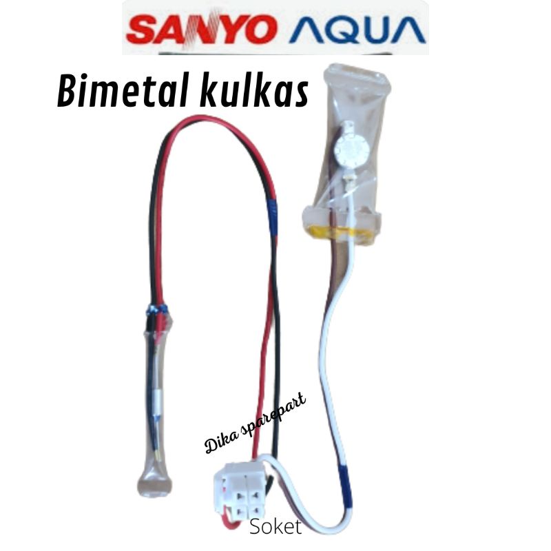 bimetal defrost kulkas sanyo aqua