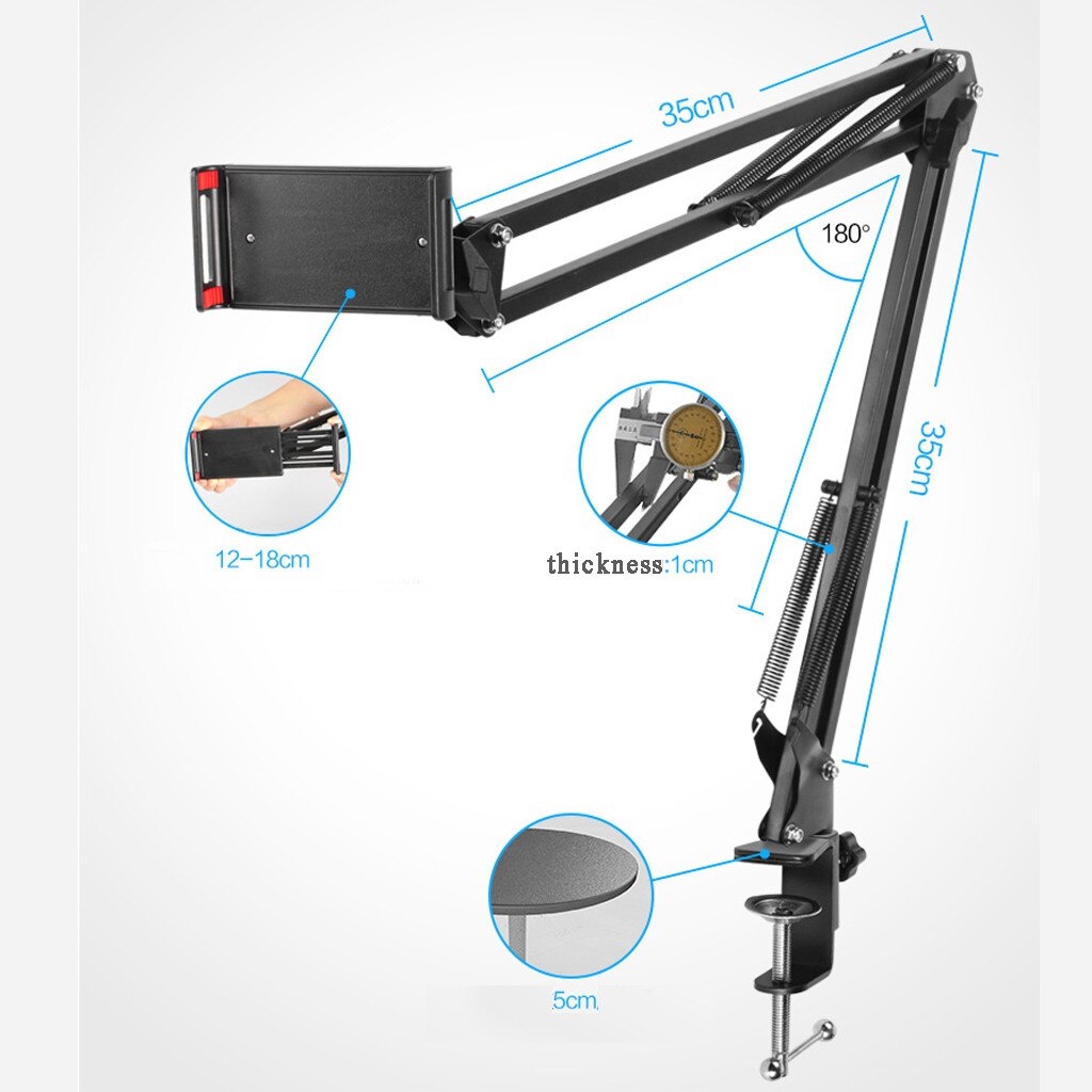 Silvertech Holder 360° Fleksibel Untuk Handphone &amp; Tablet berbahan Besi