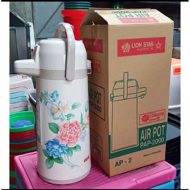 MURAH KHUSUS GOJEK LION STAR AP-2 AIRPOT 2000 ML AIR POT 2L THERMOS AIR PANAS PENCET 2 L