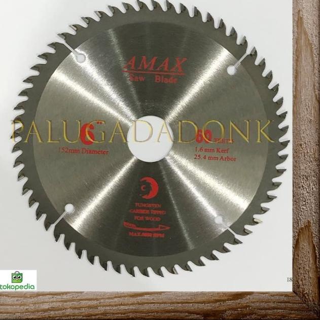 Circular saw 6 inch x 60T Super Thin / Mata Gergaji Kayu Saw Blade 6"