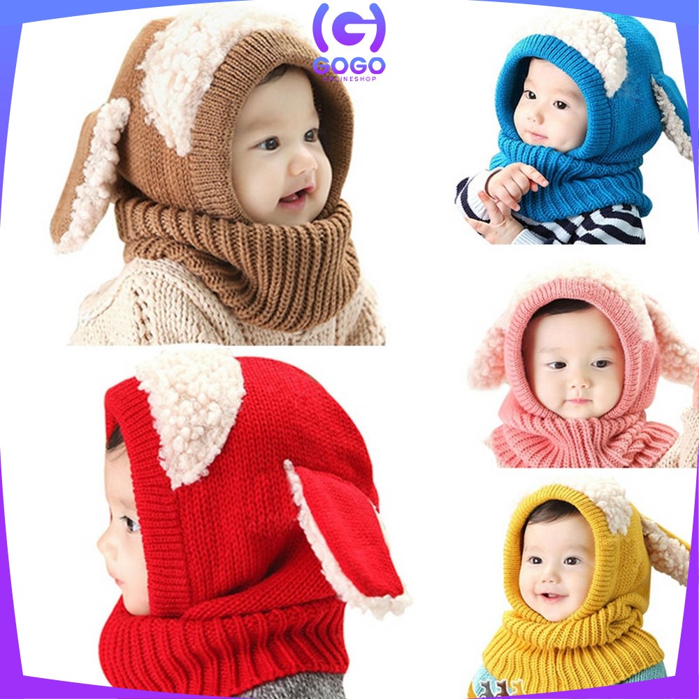 GOGO-P16 P23-30 Topi Kupluk Bayi Pompom Topi Anak Bucket Rajut Topi Korea Bunny Hat / Pilot / Unicorn