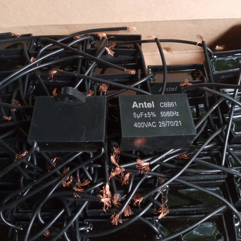 KAPASITOR KOTAK KIPAS ANGIN POMPA AIR 5UF 400V 5 UF 400 VOLT CBB61