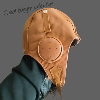 promo topi kulit domba asli mdl snopy / topi pilot