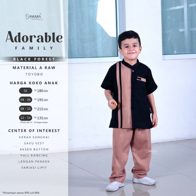SETELAN KOKO ANAK J07 ADORABLE FAMILY ORIGINAL SAMARA FASHION BAJU BUSANA MUSLIM SET KOKO LENGAN PEN