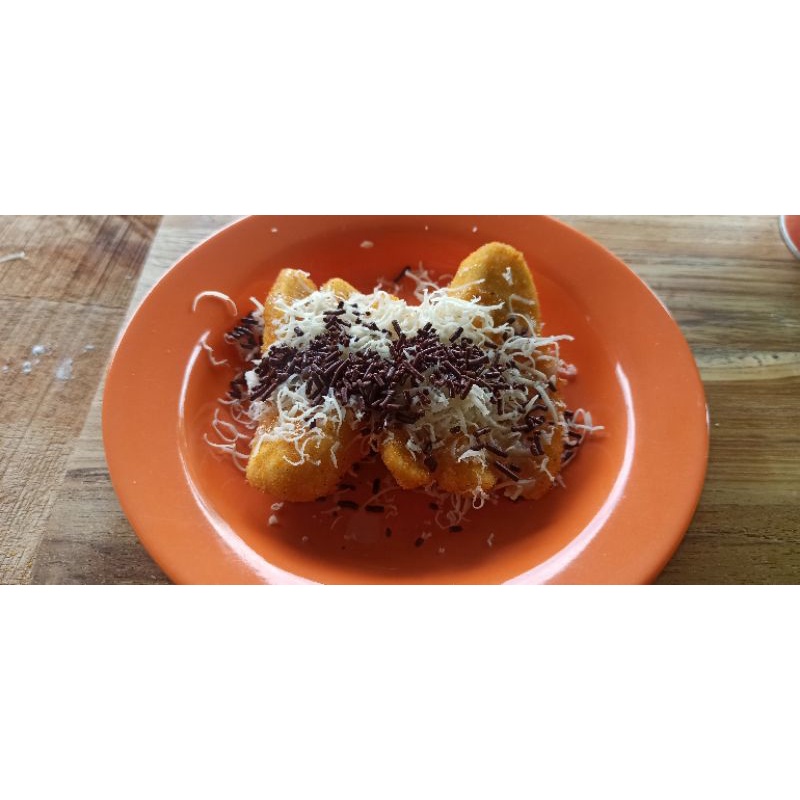 

pisang crispy coklat keju