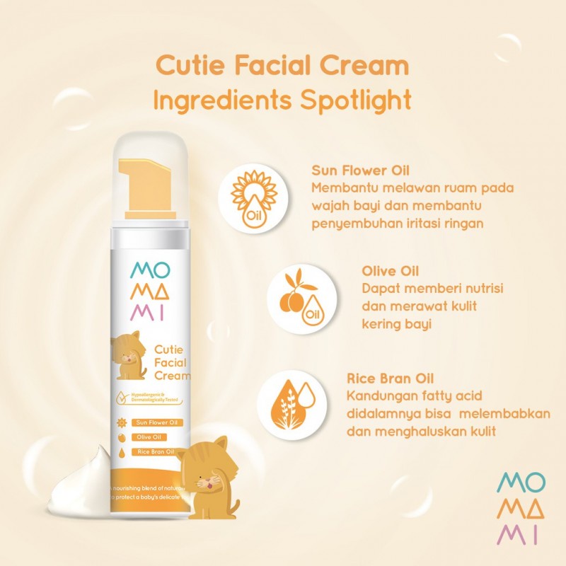 Momami Cutie Facial Cream / Baby Face Cream 50 gr - 2 PACK
