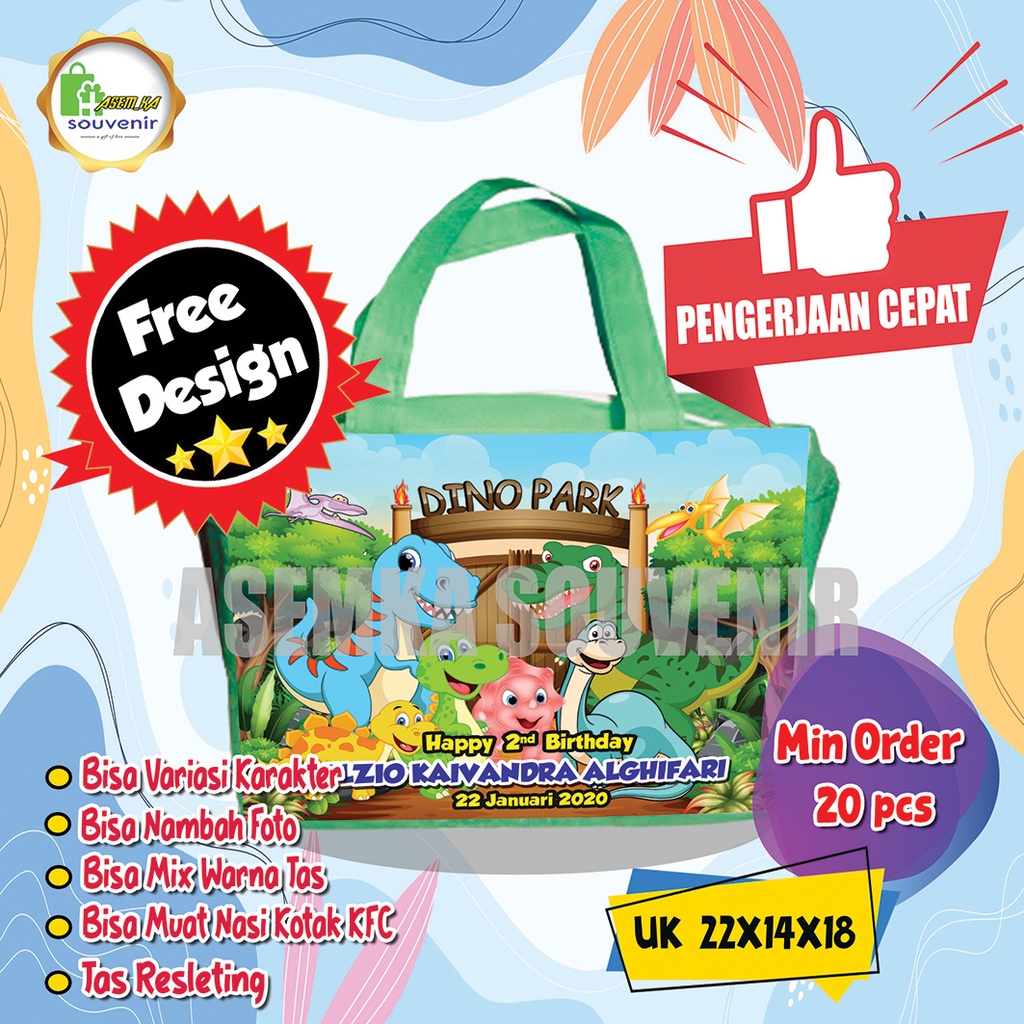 

GOODIE BAG ULTAH ANAK RESLETING KEREN UKURAN P22 X L14 X T18