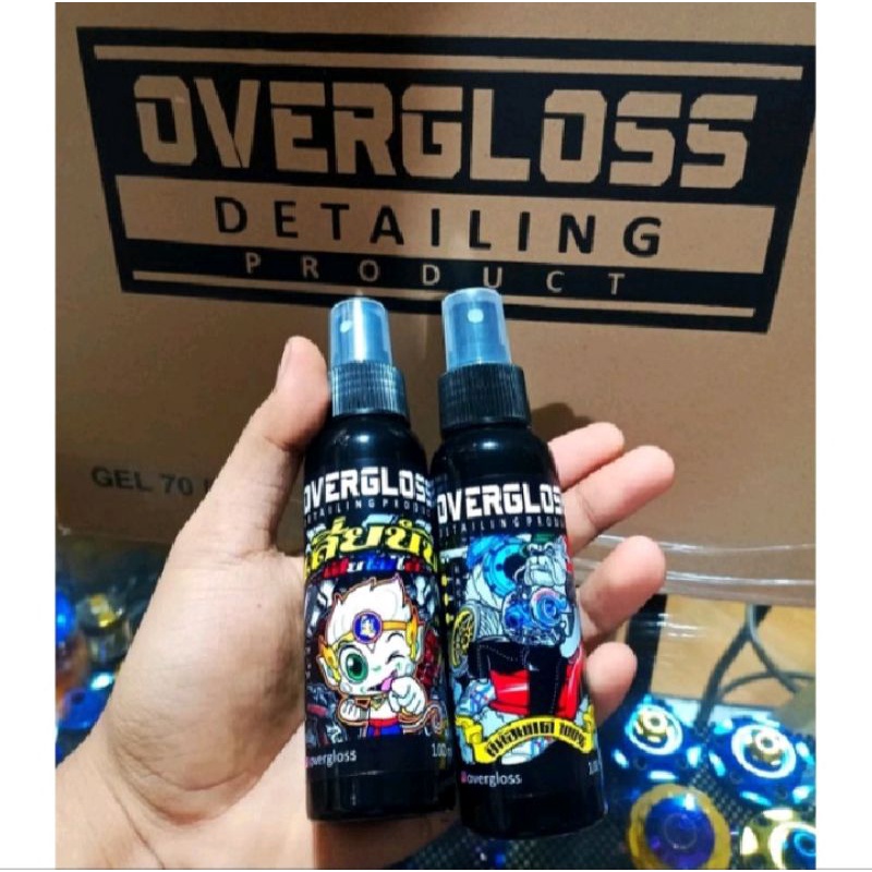 Overgloss detailing product spray body halus motor mobil dijamin becek