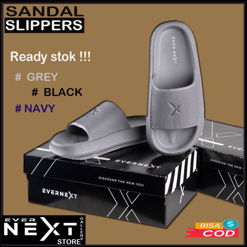 Promo sandal selop casual santai  indoor sendal slop slipppers slide kualitas distro original terbaru kekinian sandal slop outdoor santai sandal selip slipper pria wanita bahan empuk dipakai sandal refleksi rematik pijat kaki