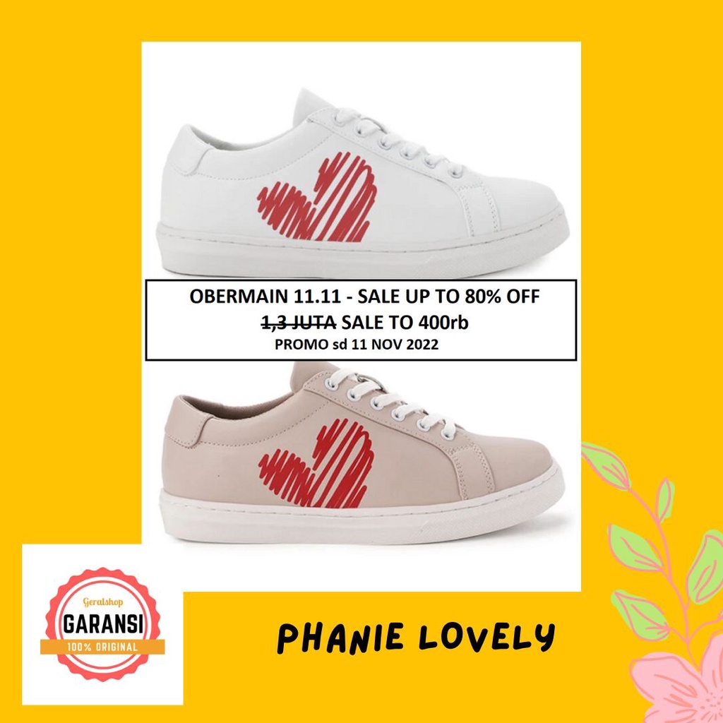 Sepatu sneakers wanita Obermain sale PHANIE LOVELY 100% original