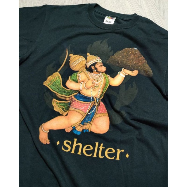 Vintage SHELTER - HANUMAN (M) KAOS BAND IMPORT ORIGINAL