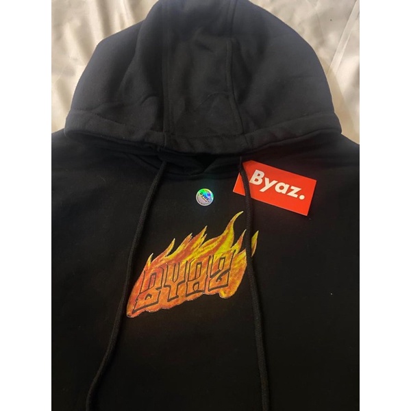 Hoodie BYAZ Crop Oversize Unfinished EMOTICON CRAYON