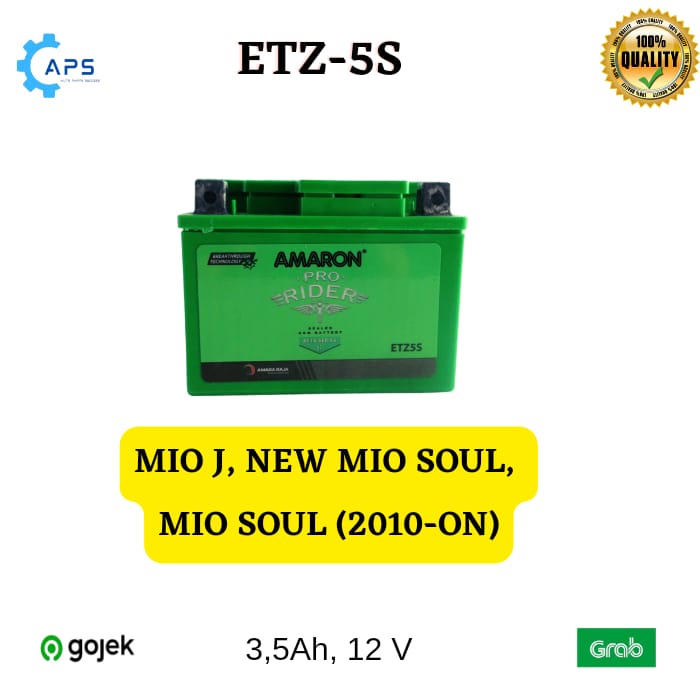 Aki Motor Yamaha Mio J, New Mio Soul, Mio Soul (2010-on) Amaron ETZ-5S