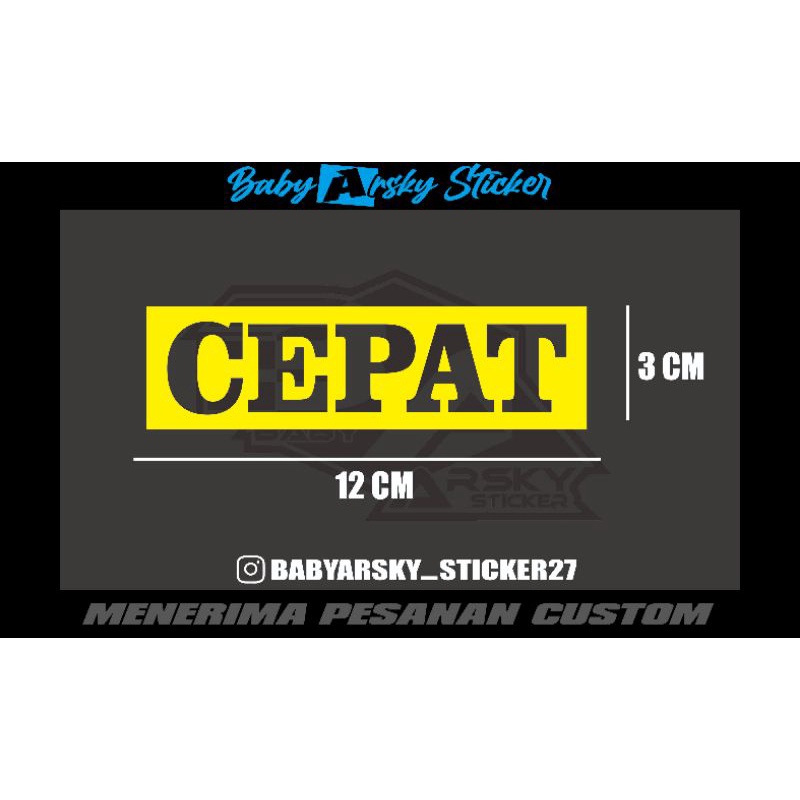 

STICKER CUTTING CEPAT KOTAK