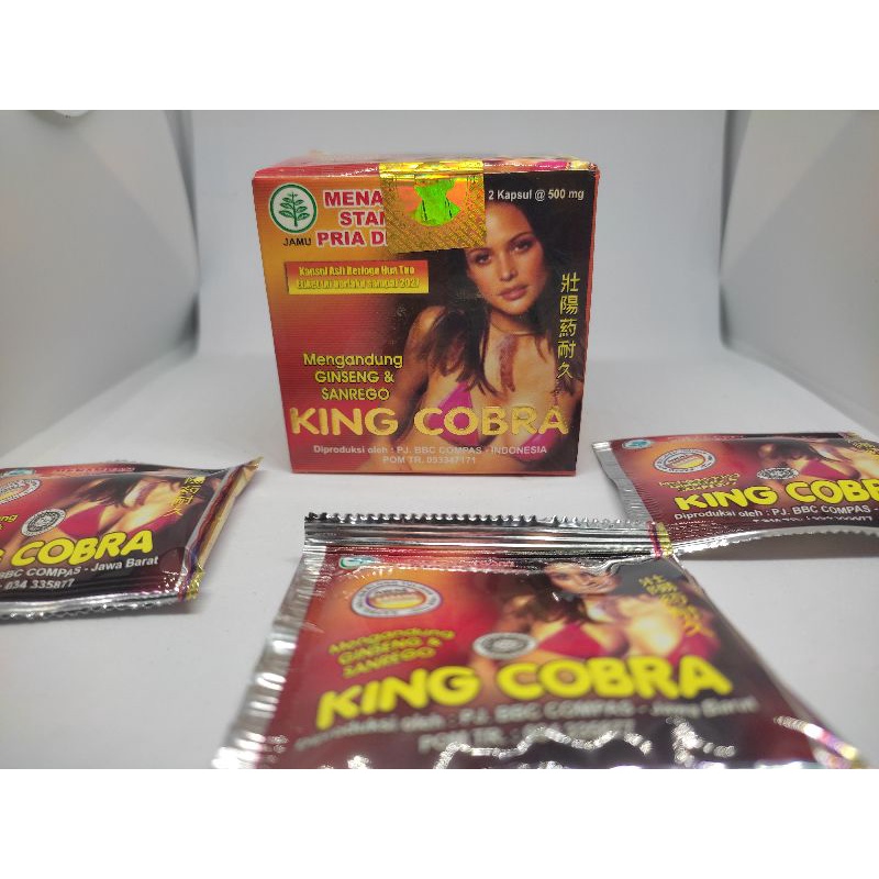 [BEST] KING COBRA KAPSUL ORIGINALL || 10 X Lebih kua dan tahan lama, Untuk pria sejati