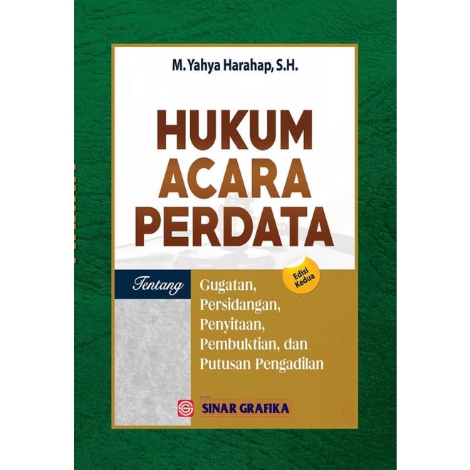 Buku Hukum Hukum Acara Perdata ( Hard Cover) - Yahya Harahap - Original