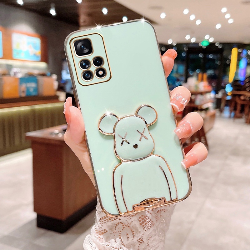 Soft Case Silikon Motif Beruang Untuk Redmi Note 11 Pro Note11S Note 10C 10A 9T 9A 9C 9 Note 10 Pro