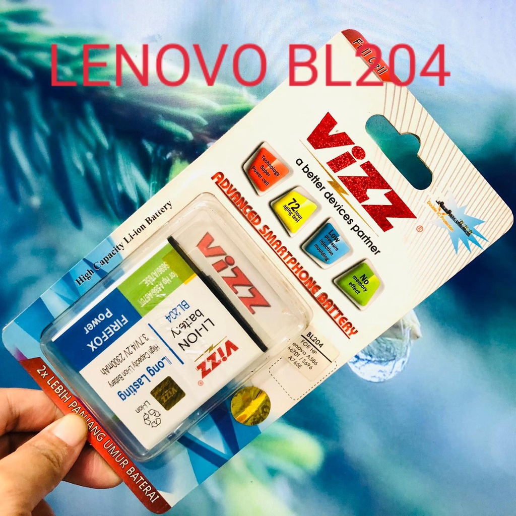MINIGO NEW BATERAI VIZZ LENOVO BL-169/ BL-189/ BL-192/ BL-197/ BL-204/ BL-205/ BL-208/ BL-210/ BL-212/ BL-217/ A690/ A706/ A390