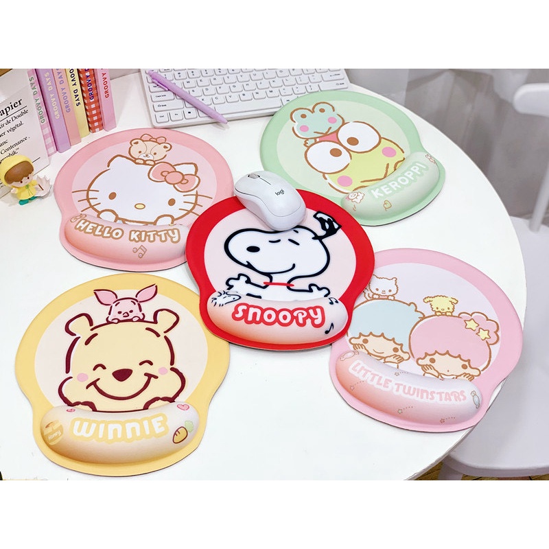 Mousepad bantal hello kitty melody kuromi stella cinamoroll snoopy aksesoris komputer mouse pad