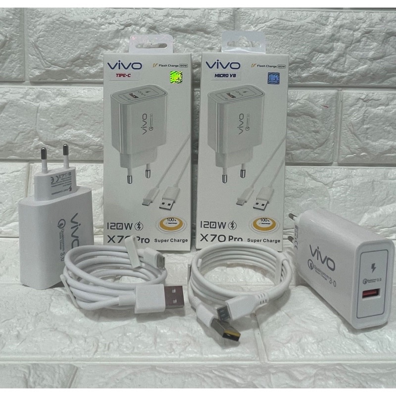 Charger Vivo Original Model X70 Pro 120W Fast Charging