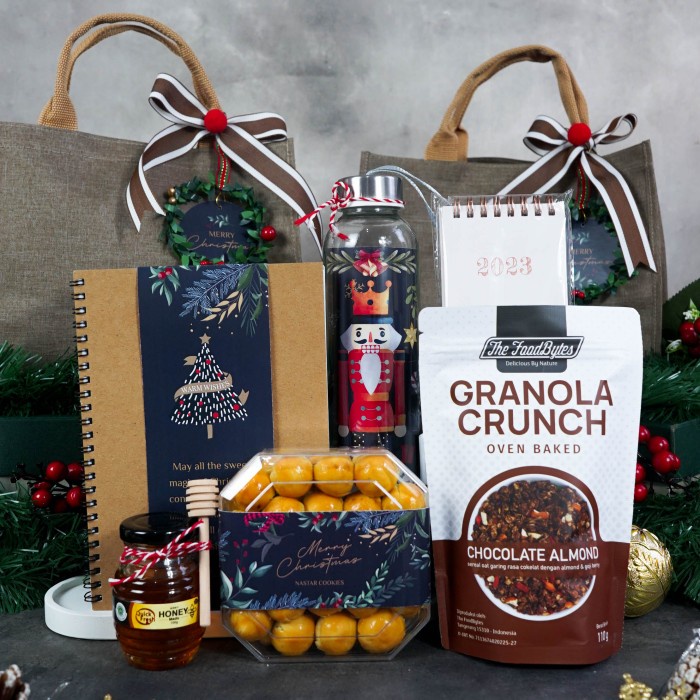 

(COD) Hampers Christmas Hadiah Kado Natal Kue Kering Premium A2