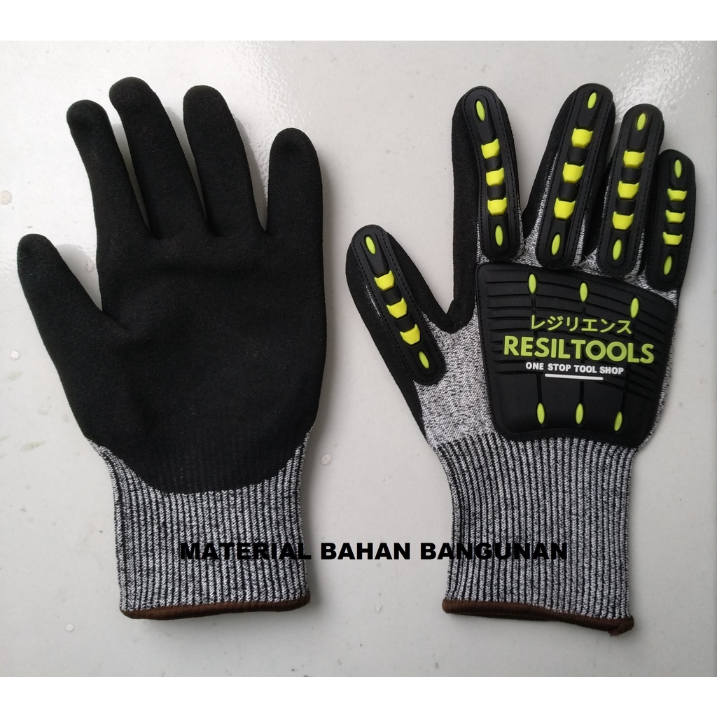 Jual Impact Gloves Sarung Tangan Motor Safety Gloves Anti Vibratory Benturan Getaran Anti Getar