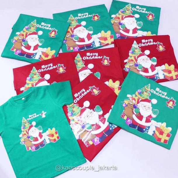 PRODUK- GRATIS NAMA, KAOS NATAL/BAJU NATAL/T-SHIRT NATAL 2021 TERBARU ANAK LUCU|POHON NATAL/CHRISTMA