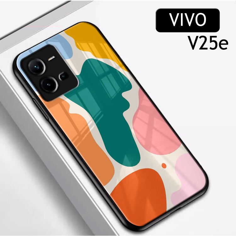 (SC170) Softcase Glass Kaca Vivo V25e  - Kesing Hp Vivo V25e - Softcase Glass Hp Vivo V25e - Softcas