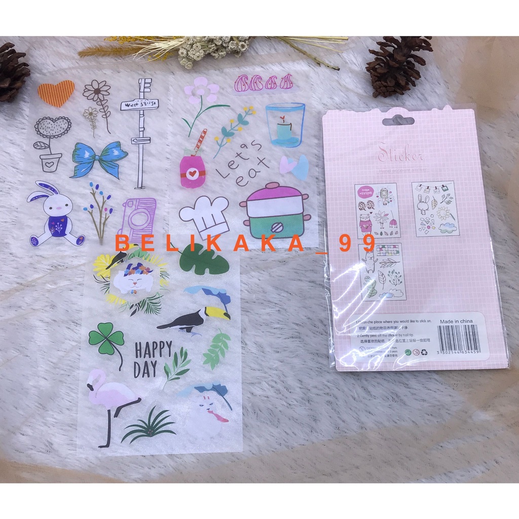 (3 LEMBAR) STICKER TEMPEL KARAKTER LUCU ISI 3 LEMBAR / STICKER KARAKTER LUCU / STIKER TEMPEL / STICKER MODEL TAS/ STIKER GANTUNG / STIKER TAS / STICKER ANAK