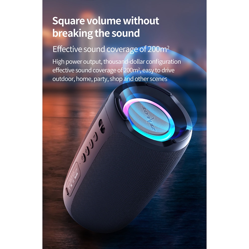 Zealot Portable Bluetooth Speaker 10W Waterproof IPX6 - S61 - Black