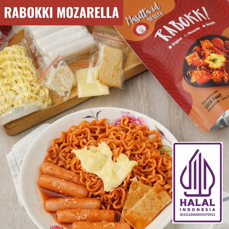 

Rabokki Mozarella Instan Halal MUI / Rapokki Ramen Topoki Tteokbokki / Raboki / Rapoki / Jajanan Korea