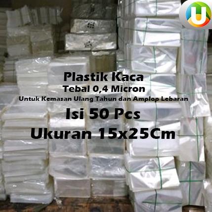 

ㅟ [Isi 50Pcs] Plastik OPP Kaca Tanpa Lem 15x25Cm Untuk Souvenir Ulang Tahun Souvenir Amplop Lebaran ゜
