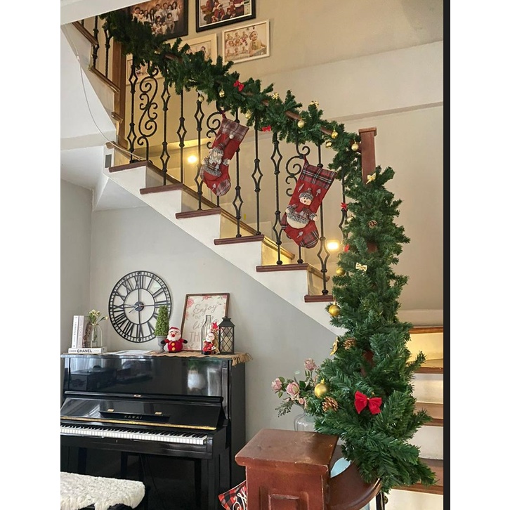 GARLAND NATAL GARLAND PVC NATAL PANJANG 2M METER LEBAR 20CM NATAL GARLAND PVC NATAL DEKORASI NATAL