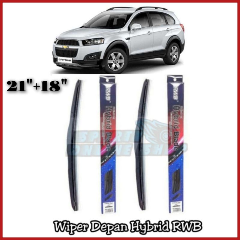 Wiper Depan Captiva 21&quot;+18&quot; Model Hybrid RWB