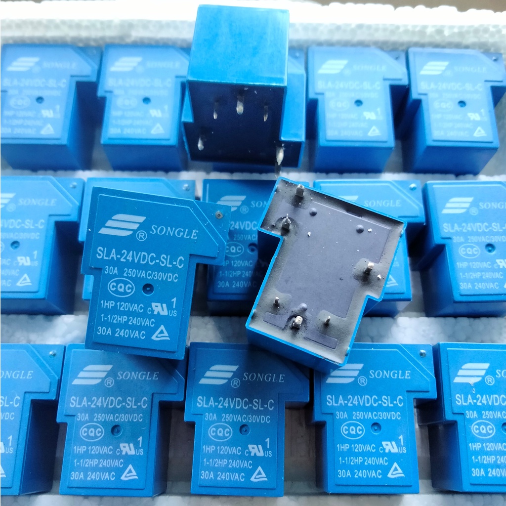 RELAY SONGLE DC 6P 6 PIN 6 KAKI 24V 24 VOLT