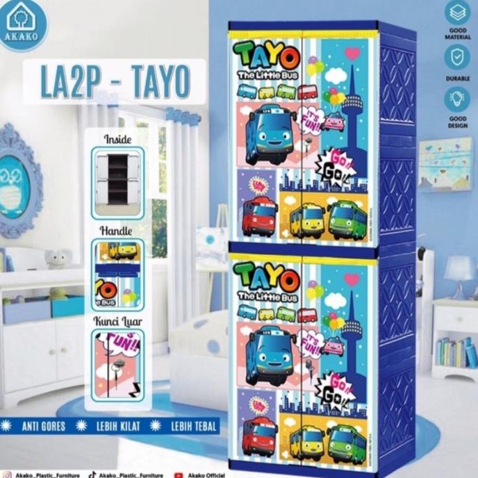 

LEMARI PLASTIK ANAK 4 SUSU LEMARI BABY AKAKO+KUNCI LA2P TAYO MURAH stock ready