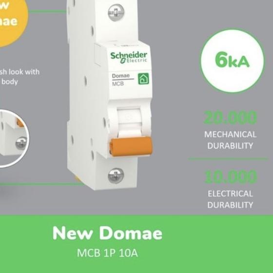 Schneider MCB 10Ampere / 10A 1Phase