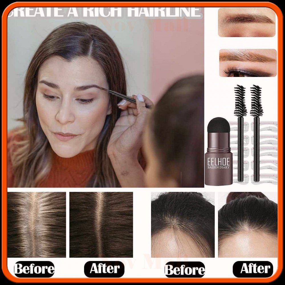 Cetakan Alis Tempel Eyebrow Powder Stamp Set - WZT13