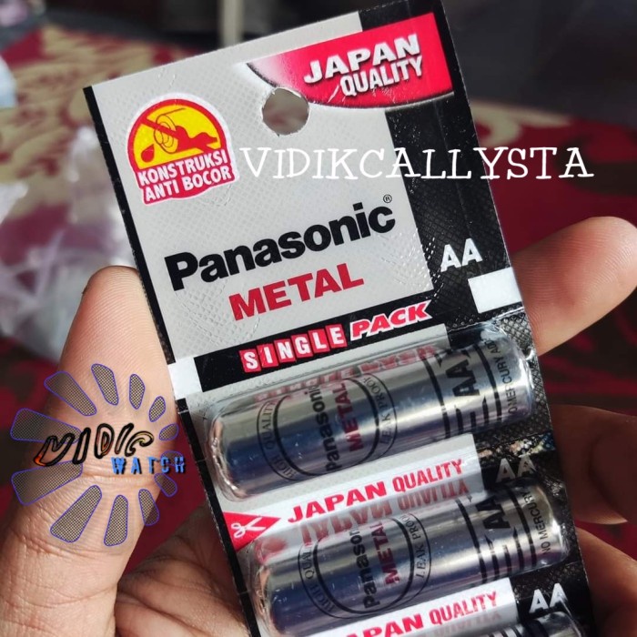 Batu Battery Batrei A2 AA 1.5v Jam Dinding Remot mainan Original METAL.