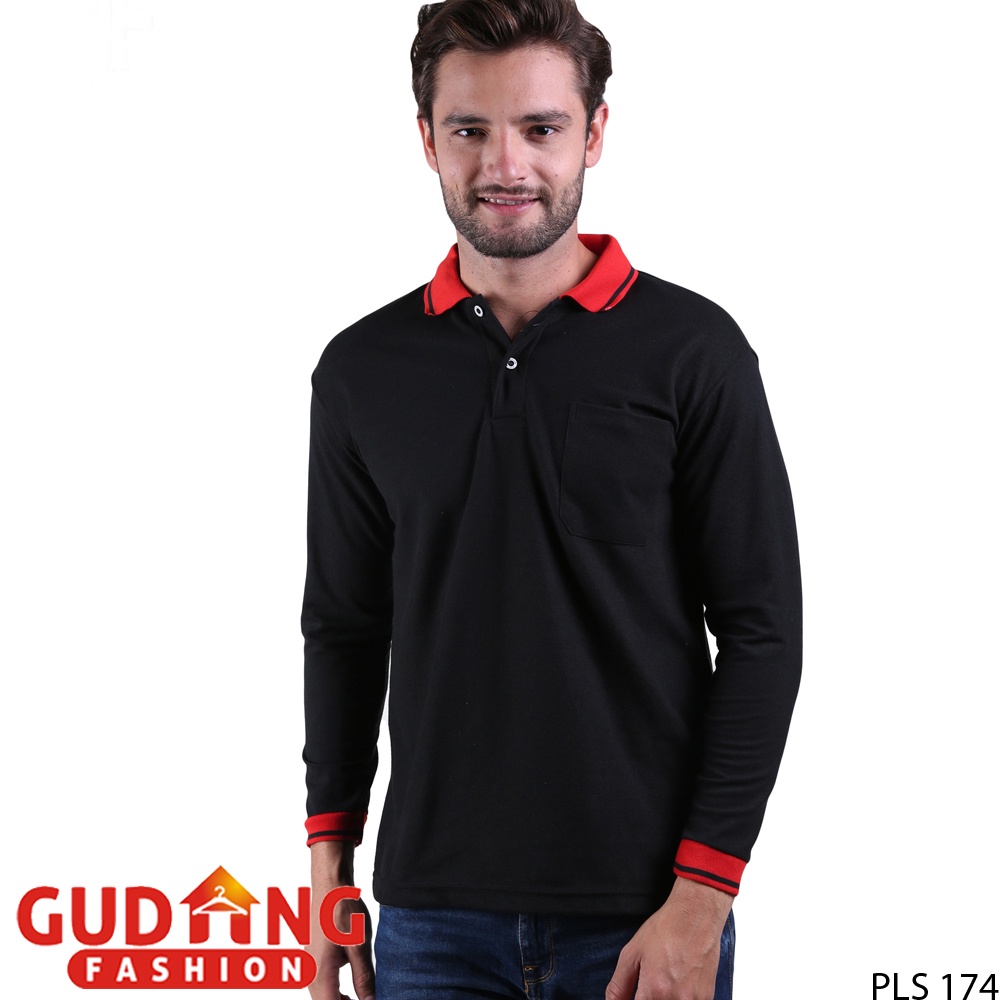 Polo Shirt Pria Panjang PLS 45