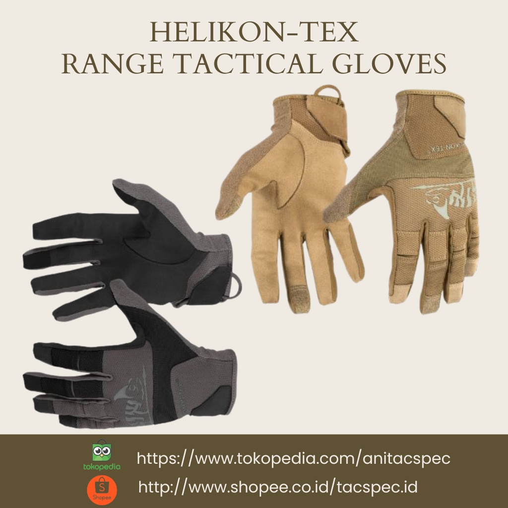 Helikon-Tex Rangeman Gloves | Guanti Tattici Leggeri Pelle Da Combattimento | Multicam - 3
