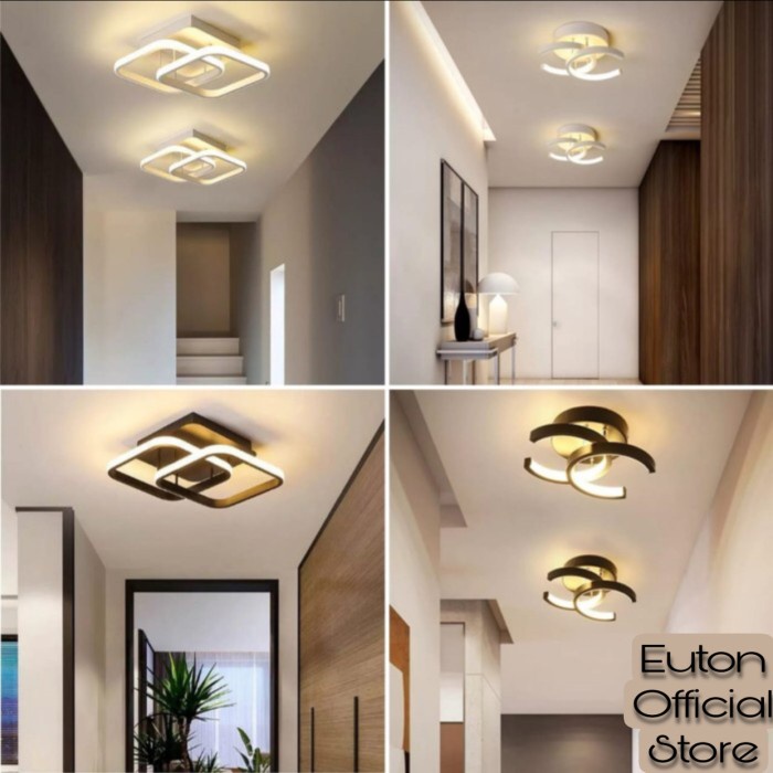 Lampu Lampu Plafon Minimalis Led 3 Warna / Lampu Led Lorong / Teras