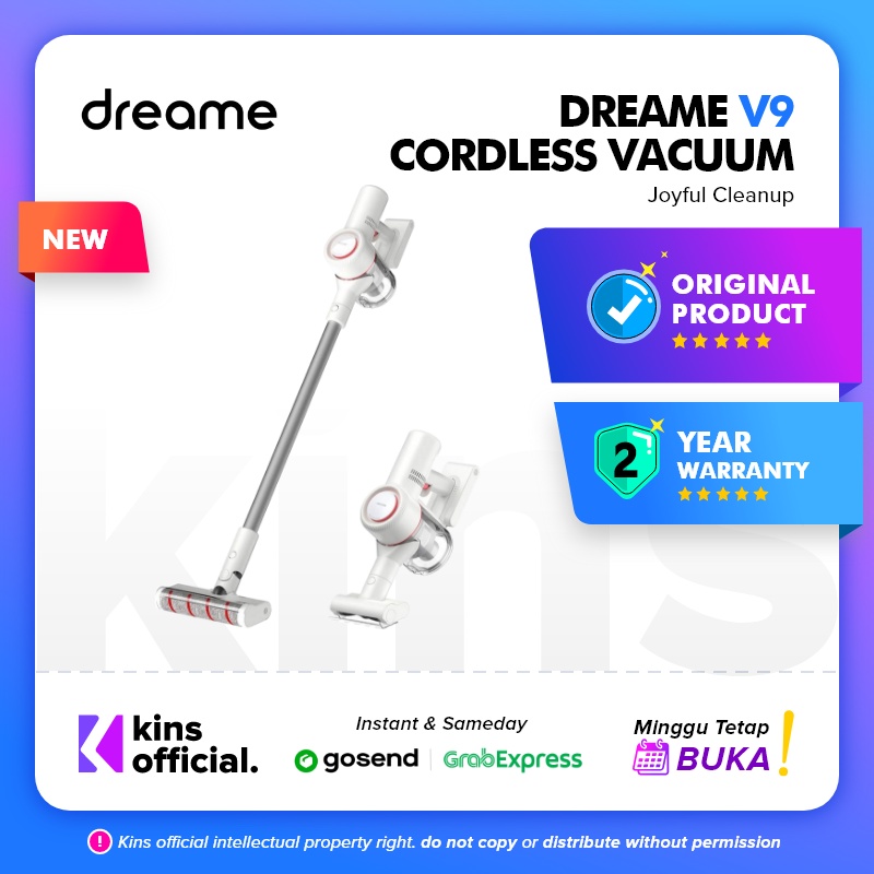 Dreame V9 Cordless Stick Vacuum Cleaner Handheld 20kPa Penyedot Debu