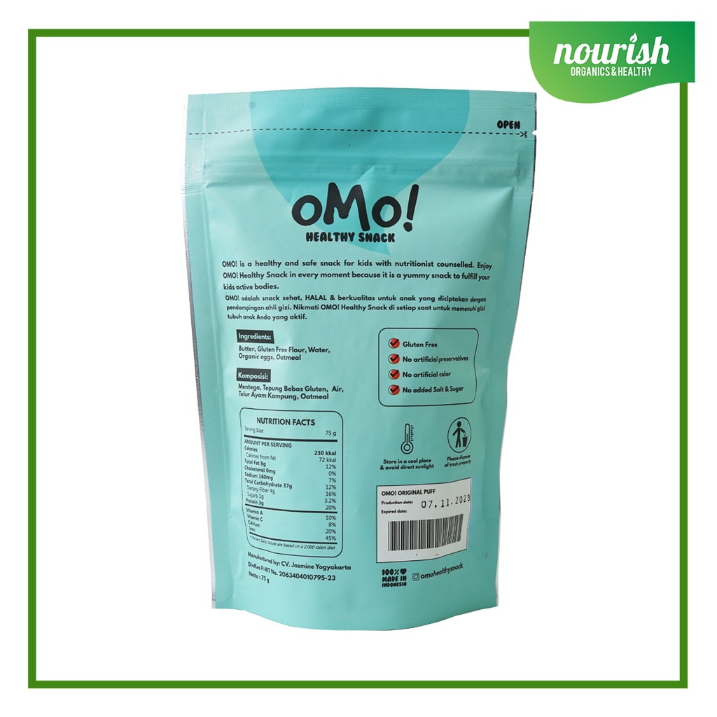 OMO ! OMO PUFF - Omo Healthy Snack Sehat Bayi Anak 75g