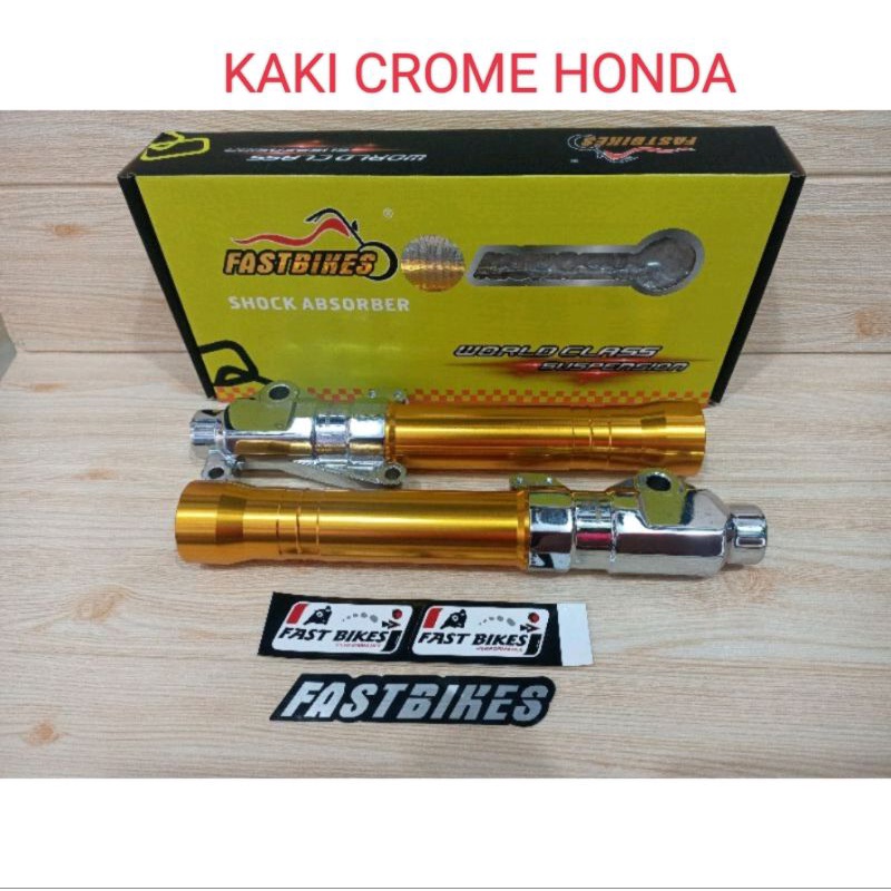 TABUNG SHOCK DEPAN VARIASI KAKI CROME HONDA/YAMAHA MIO XEON FINO BEAT VARIO SCOOPY VARIO 125/150 OLD