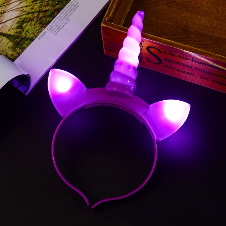 Bando Led Nyala Karakter Unicorn Anak